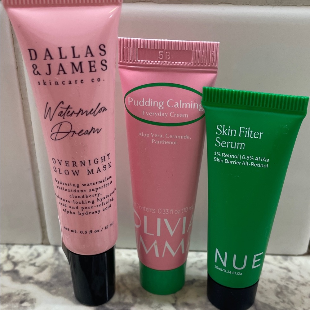 Dallas & James Nue OliviaUmma Bundle Glow Mask Serum Filter Face Care Skin Care